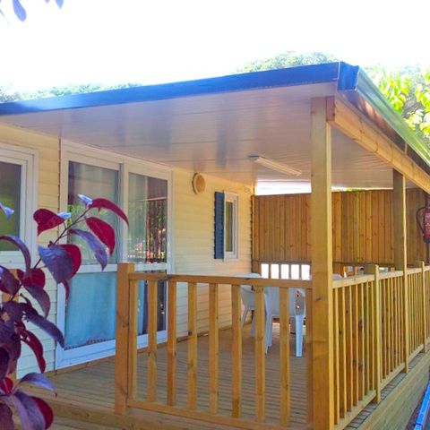 MOBILE HOME 6 people - 6pax 3 bedrooms TV + AC + BBQ +Parking