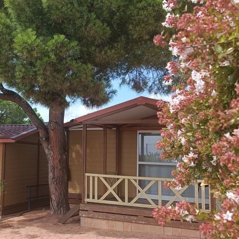 Bungalow 5 personen - Bungalow Morea 5 personen, overdekt terras, airconditioning, TV, 25m².