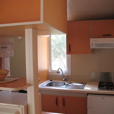 BUNGALOW 5 personnes - Bungalow Morea 5 places, terrasse couverte,  Clim, TV, 25m²