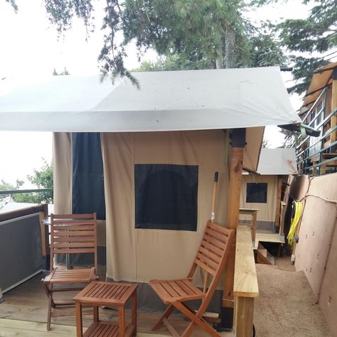 Tent van canvas en hout 2 personen - BALEARES