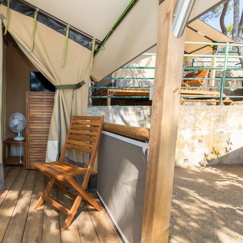Tent van canvas en hout 2 personen - BALEARES
