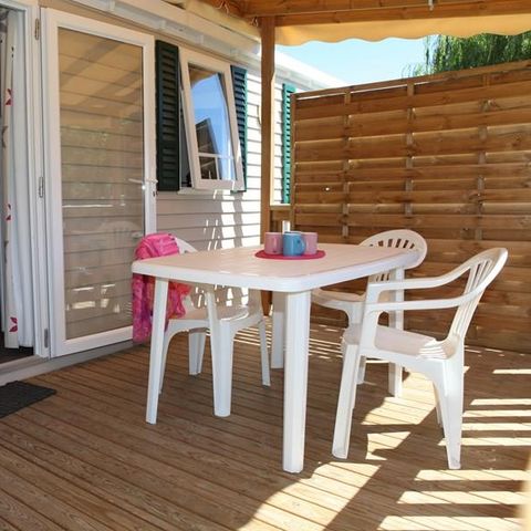 Stacaravan 6 personen - Stacaravan BLIMOUSES - 3 slaapkamers met airconditioning 6 pers