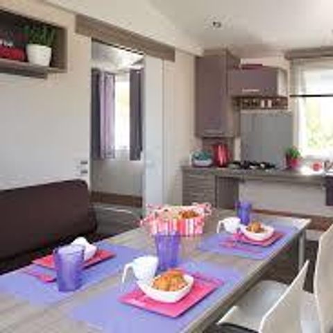 BUNGALOW 4 personnes - Mobilhome CHAUMIERE - PMR 2 chambres Climatisées 4 pers