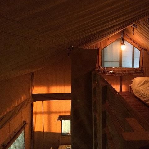 TENT 4 people - LOGGIA - 2 bedrooms/mezzanine with bathroom 5 pers