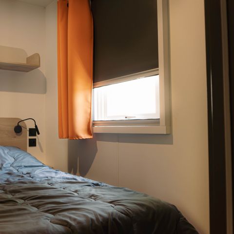 Stacaravan 2 personen - CAHUTE - Televisie met 1 slaapkamer en airconditioning - Model 2024