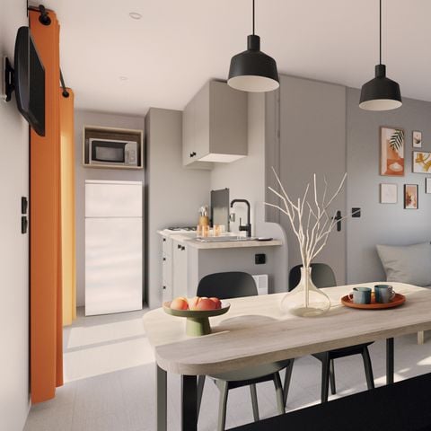 CASA MOBILE 6 persone - Mobilhome Premium Prestige 2026 - 3 camere da letto + Aria condizionata + Lavastoviglie + TV 6 pers.