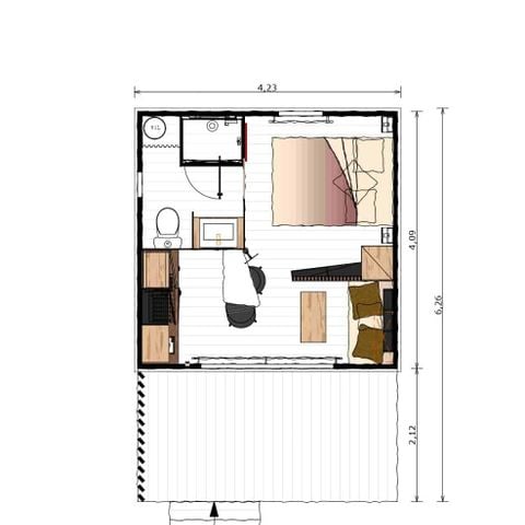 Chalet 2 persons - NONZA