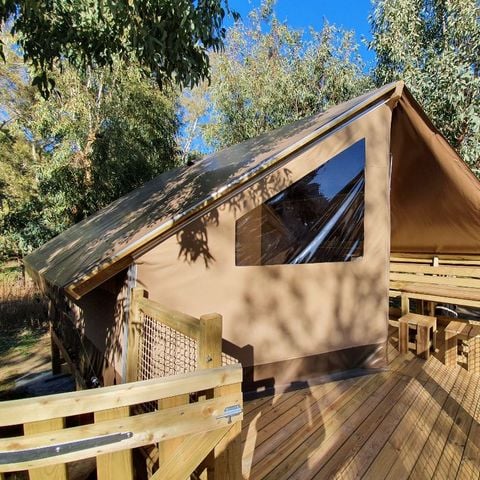 Tent van canvas en hout 4 personen - SALECCIA