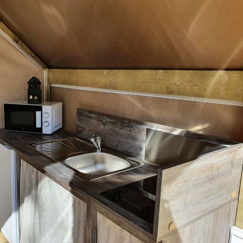 Tent van canvas en hout 4 personen - SALECCIA
