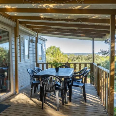 BUNGALOW 6 personnes - Mobil Home Aqua 3ch 6pers Terrasse Semi-Couverte Clim