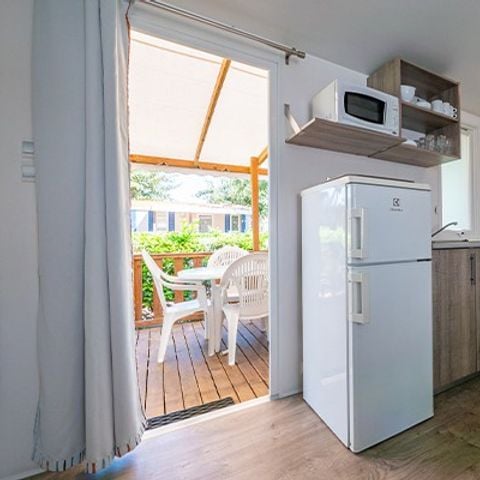 Stacaravan 6 personen - Comfort | 3 Slaapkamers | 6 Pers | Verhoogd terras