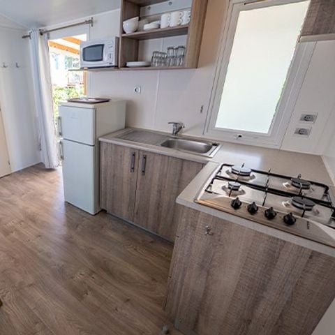 Mobilheim 6 personen - Comfort | 3 Zi. | 6 Pers. | Erhöhte Terrasse