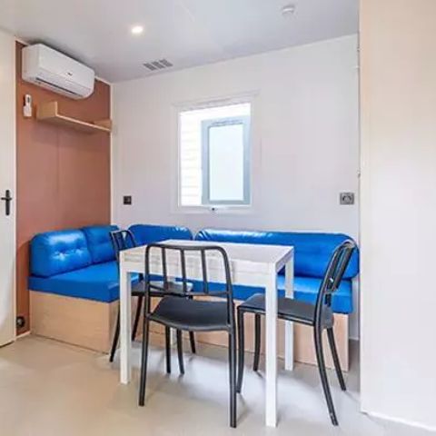Mobilheim 6 personen - Comfort | 3 Schlafz. | 6 Pers. | Erhöhte Terrasse | Klimaanlage