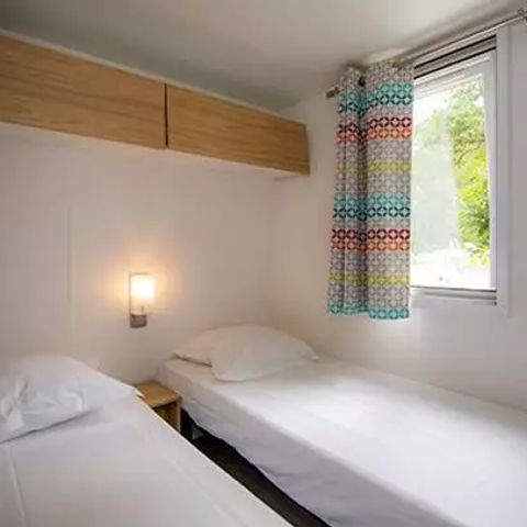 Mobilheim 6 personen - Comfort | 3 Schlafz. | 6 Pers. | Erhöhte Terrasse | Klimaanlage