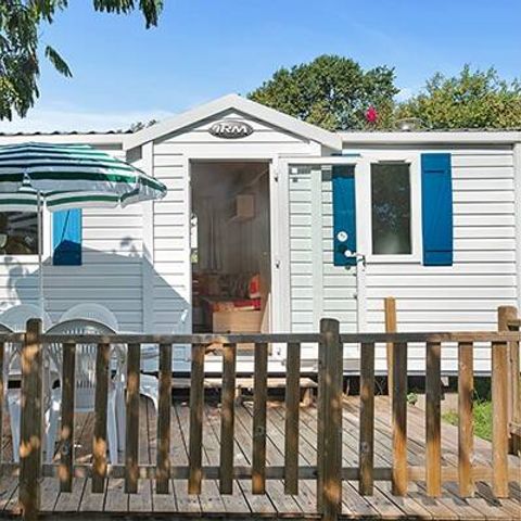 Mobilheim 6 Personen - Mobilheim | Classic | 3 Schlafz. | 6 Pers. | Erhöhte, nicht überdachte Terrasse | 1 Bad