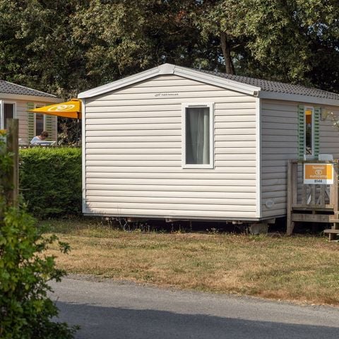BUNGALOW 4 personnes - Mobil-home | Comfort | 2 Ch. | 4 Pers. | Terrasse surélevée non couverte | 1 SDB | TV