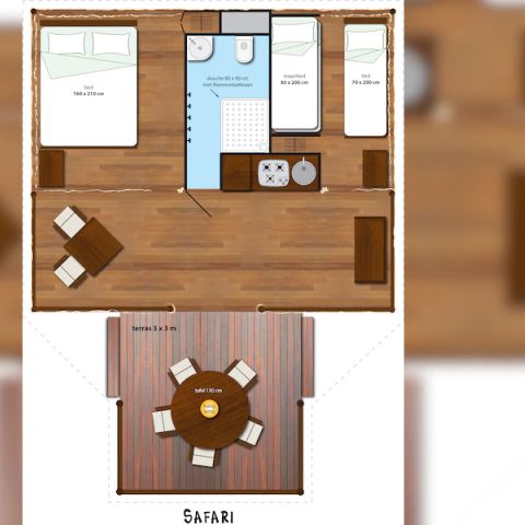 Mobile home 5 persons - SUNLODGE SAFARI