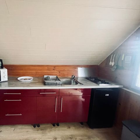 Chalet 4 personen - Chalet Tournesol Standard 18m² - 1 Zimmer + Unüberdachte Terrasse 9m²