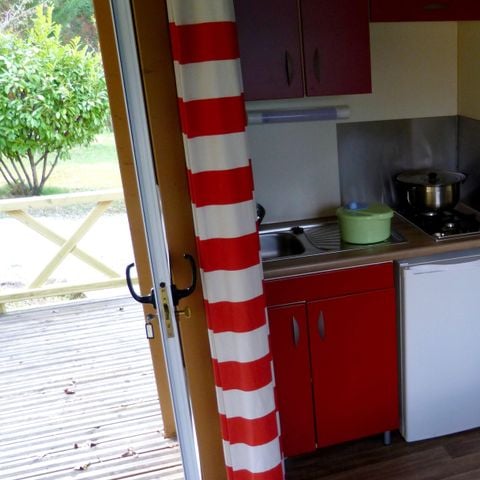 Chalet 4 personen - Chalet Birke Standard 20m² - 2 Zimmer + Überdachte Terrasse 10m².