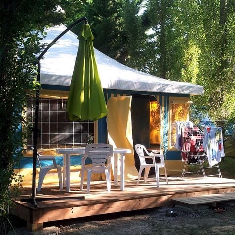 Bungalowzelt 5 personen - Zeltbungalow Prunier Standard 25m² (ohne Sanitäranlagen) - 2 Zimmer + Unbedeckte Terrasse 10m² 5 pers.