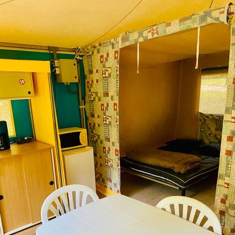 Bungalowzelt 5 Personen - Zeltbungalow Prunier Standard 25m² (ohne Sanitäranlagen) - 2 Zimmer + Unbedeckte Terrasse 10m² 5 pers.