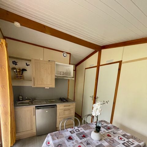 Chalet 4 personen - Chalet Peuplier Standard 26m² - 2 Zimmer + Überdachte Terrasse 10m² + Klimaanlage + TV 4 pers.