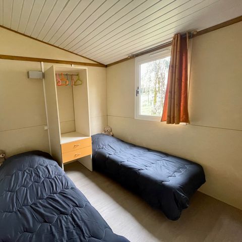 Chalet 4 personen - Chalet Peuplier Standard 26m² - 2 Zimmer + Überdachte Terrasse 10m² + Klimaanlage + TV 4 pers.