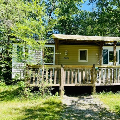 Stacaravan 4 personen - Chêne Confort 30m² - 2 kamers + Overdekt terras 14m² 4 pers.