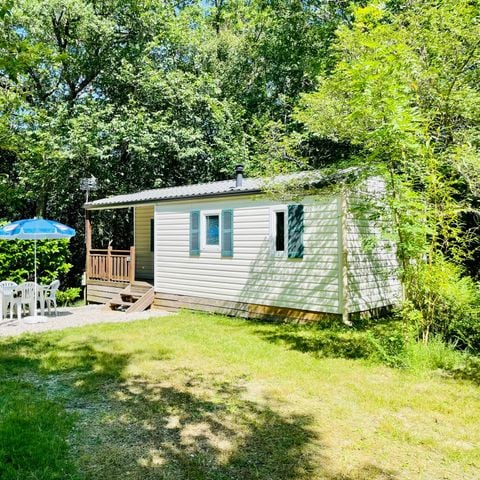 MOBILHOME 4 personnes - Frêne Confort 23m² - 2 chambres + Terrasse couverte 4m² 4 pers. 