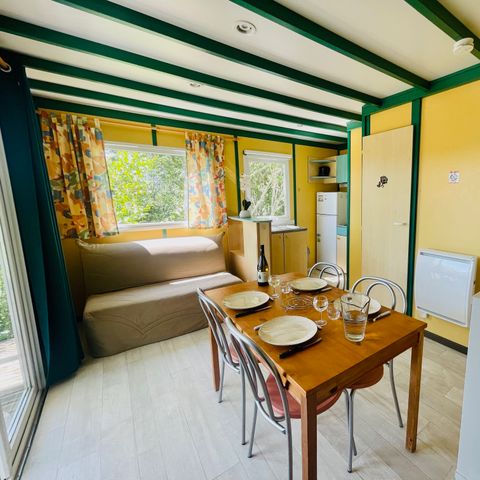 Chalet 4 Personen - Chalet Pommier Vue Montagne Confort 23m² 2 Zimmer + Überdachte Terrasse 15m² + Klimaanlage + TV