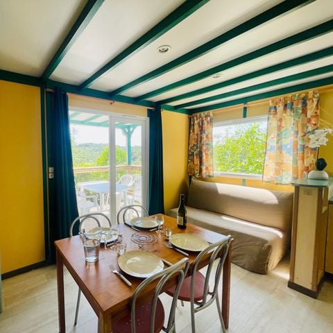 Chalet 4 personen - Chalet Pommier Vue Montagne Confort 23m² 2 Zimmer + Überdachte Terrasse 15m² + Klimaanlage + TV