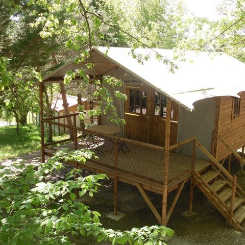 Lodge 5 personen - Lodge Erable Comfort 25m² - 2 Zimmer + Überdachte Terrasse 12m² 5 pers.