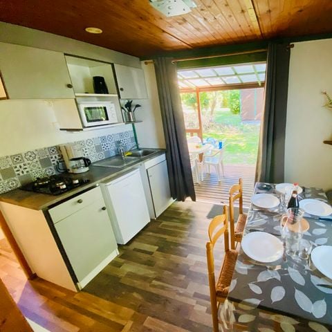 Chalet 5 personen - Chalet Hibiscus Standard 20m² - 2 Zimmer + Überdachte Terrasse 10m²