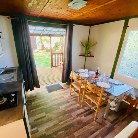 Chalet 5 Personen - Chalet Hibiscus Standard 20m² - 2 Zimmer + Überdachte Terrasse 10m²