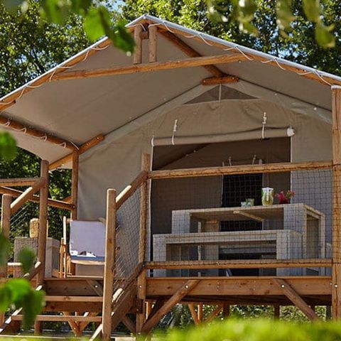CANVAS AND WOOD TENT 4 people - CABANE LODGE without sanitary facilities
