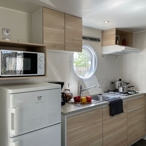 Mobilheim 4 Personen - Tamaris Klimaanlage mit Terrasse 2 Schlafzimmer