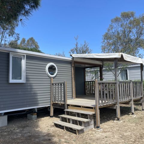 Mobilheim 4 Personen - Tamaris Klimaanlage mit Terrasse 2 Schlafzimmer