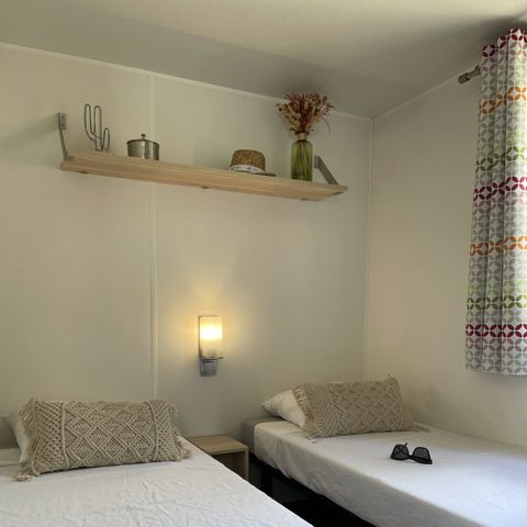 Mobilheim 4 Personen - Tamaris Klimaanlage mit Terrasse 2 Schlafzimmer