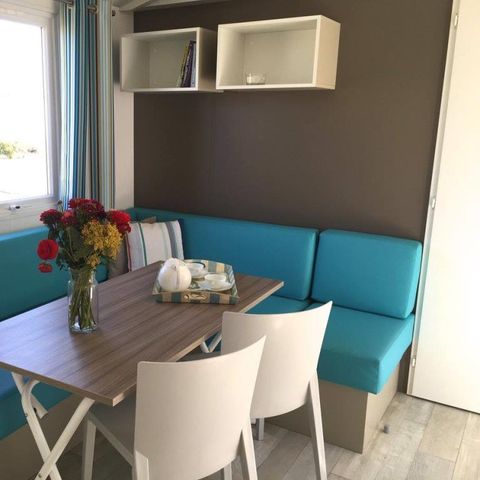 Mobilheim 6 Personen - Camélia Confort Klimaanlage mit Terrasse 3 Zimmer