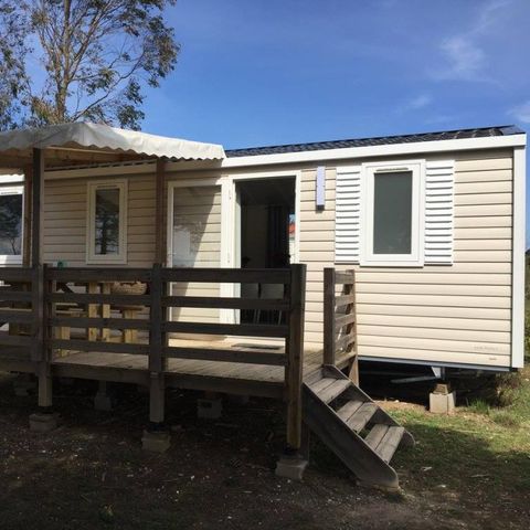 STACARAVAN 6 personen - Camélia Confort Airconditioning met terras 3 slaapkamers