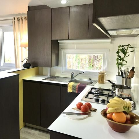 MOBILHOME 6 personnes - Mobil Home Laurier Grand Confort Climatisation avec terrasse 3 chambres