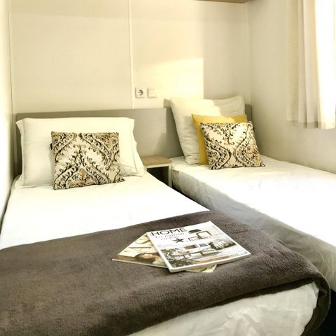 Stacaravan 6 personen - Stacaravan Laurier Grand Confort Airconditioning met terras 3 slaapkamers
