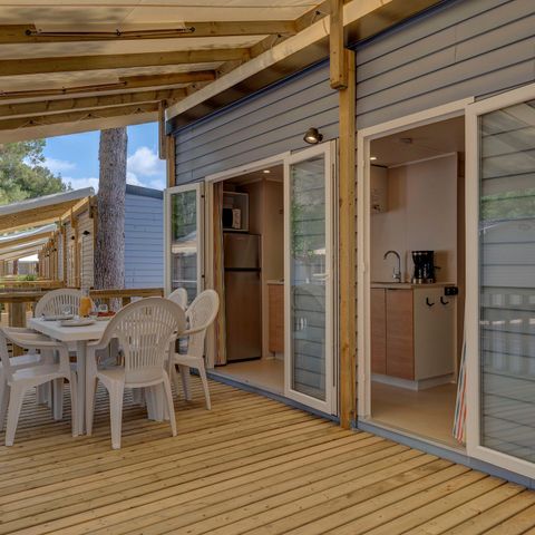 MOBILE HOME 6 people - Comfort XL | 2 Bedrooms | 4/6 Pers. | Raised terrace | Air conditioning