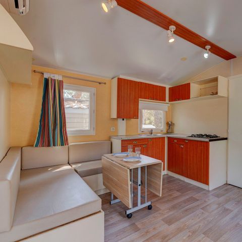 Mobile home 6 persons - Classic | 3 Bedrooms | 6 Pers. | Raised terrace | Air-con.
