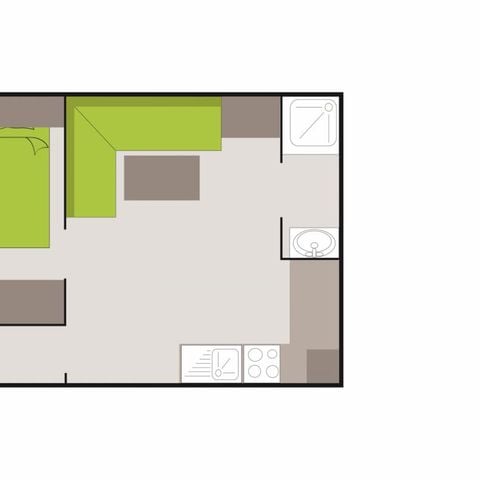 BUNGALOW 2 personnes - CLASSIC ECO BOIS Non climatisé
