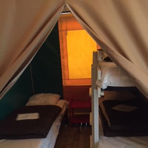 CANVAS AND WOOD TENT 5 people - WOODEN ROOM LODGE without sanitary facilities