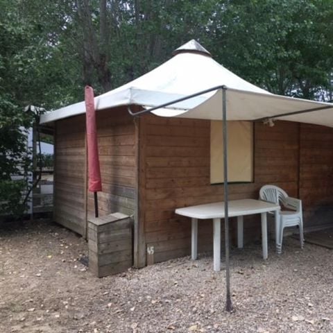 CANVAS AND WOOD TENT 4 people - WOODEN ROOM LODGE without sanitary facilities