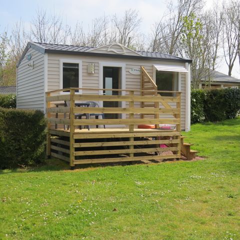 Mobilheim 2 Personen - Standard 20m² - (2pers) 1 Schlafzimmer + Bad/WC + TV + Terrasse