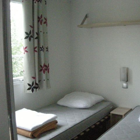 Mobilheim 4 personen - CONFORT 25m² - (4pers) - 2 Schlafzimmer + 1SDB + WC + TV + Halbüberdachte Terrasse