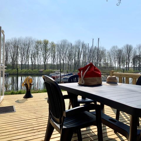 Mobilheim 4 personen - PREMIUM 34m² - (4pers) 2 Zimmer + 2 Bäder + LV + TV + Barbecue + Terrasse